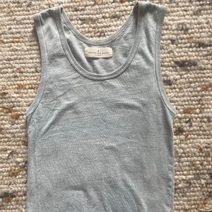Imogene and Willie Tank XS in sunbleached blue